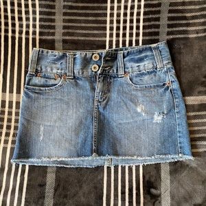 Mini jean skirt